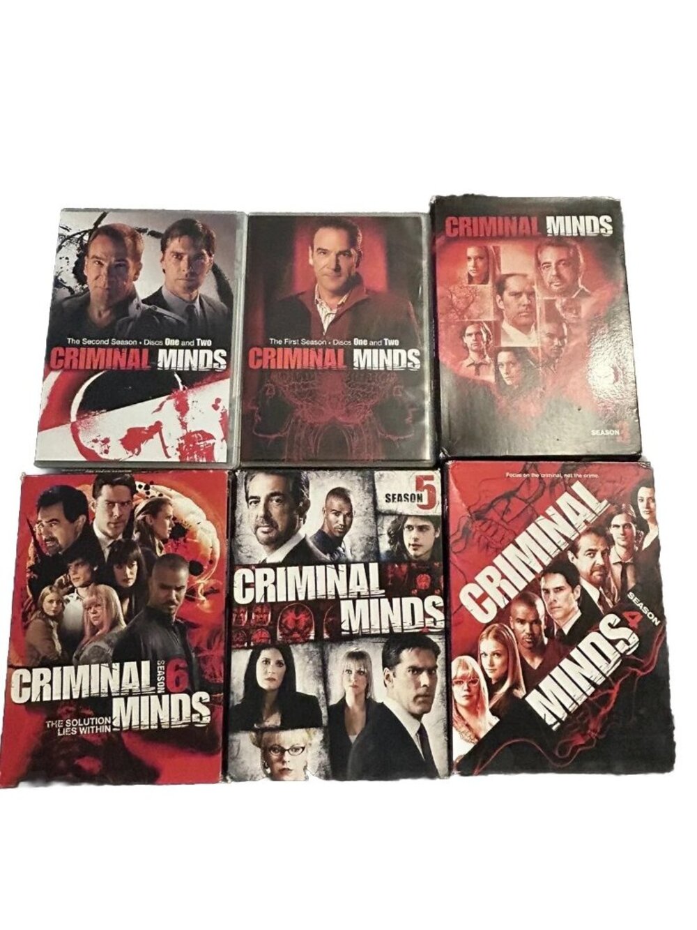 Criminal Minds: Season 1 - 6 DVD Very Good Lot Of Six Seasons Video Media READ!!